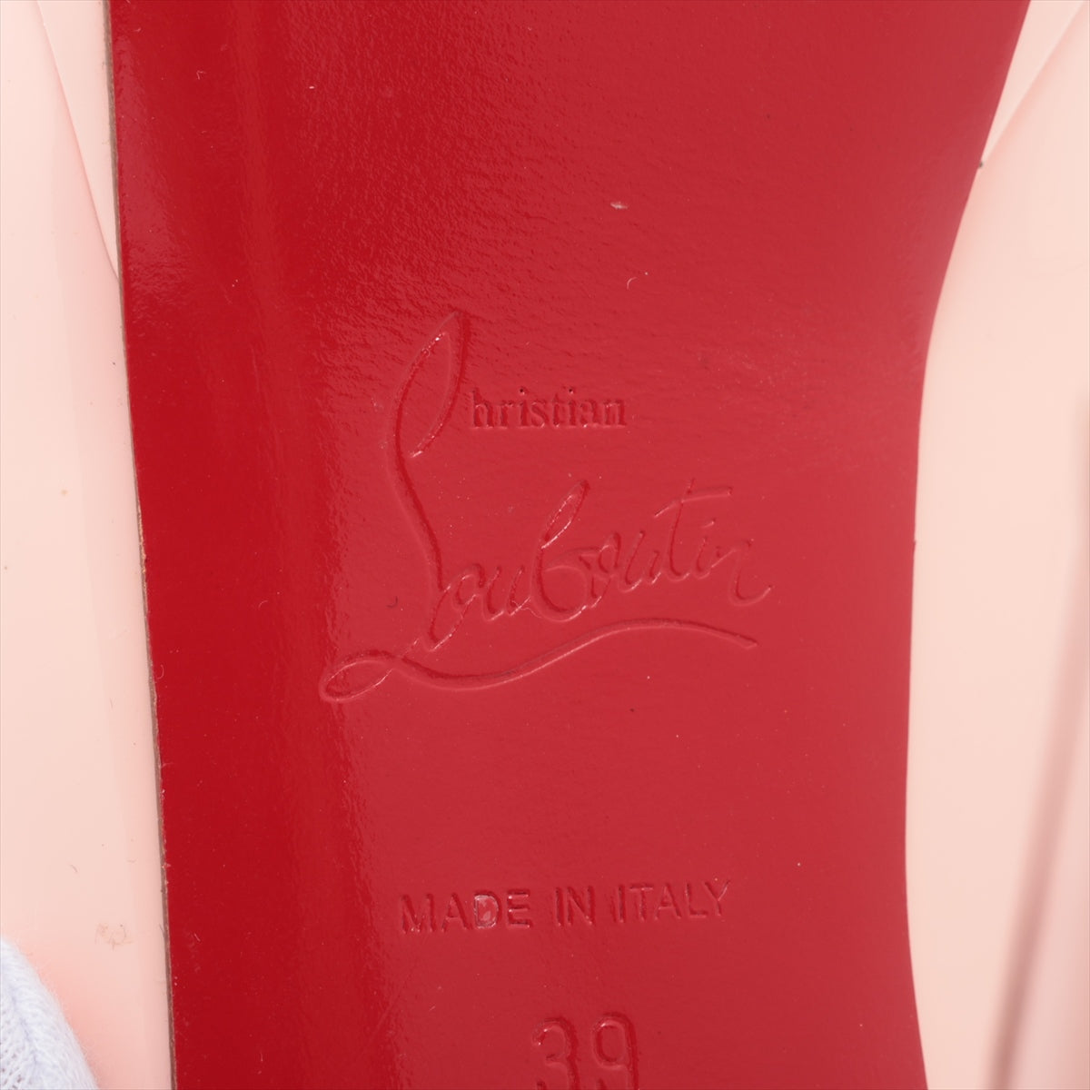 Christian Louboutin Leather Open-toe Pump Baby Pink