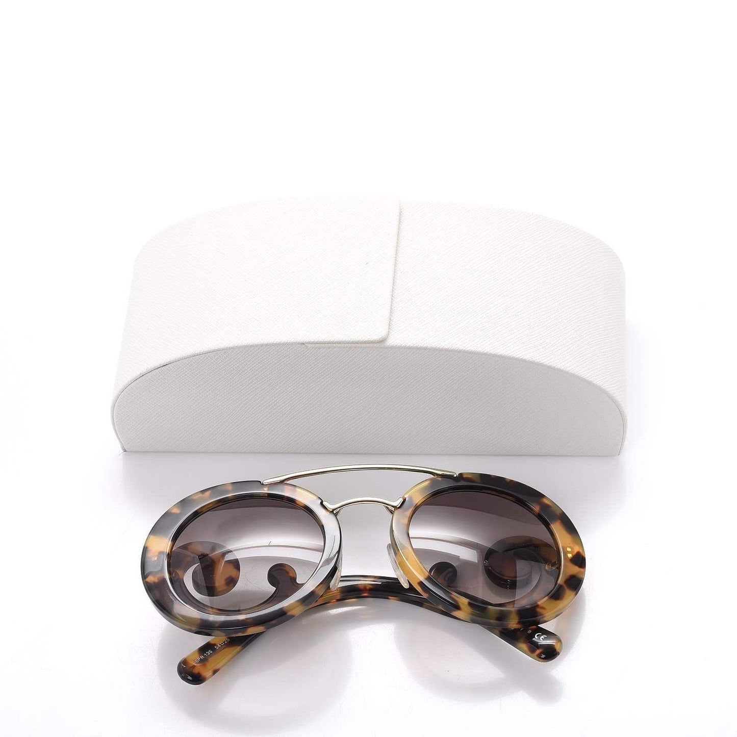 Prada SPR 13S 7S0-0A7 - Medium Havana-Grey Gradient by Prada for Women - 54-25-135 mm Sunglasses