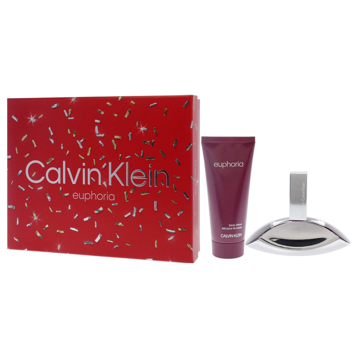 Euphoria by Calvin Klein for Women - 2 Pc Gift Set 1.7oz EDP Spray, 3.4oz Sensual Skin Lotion