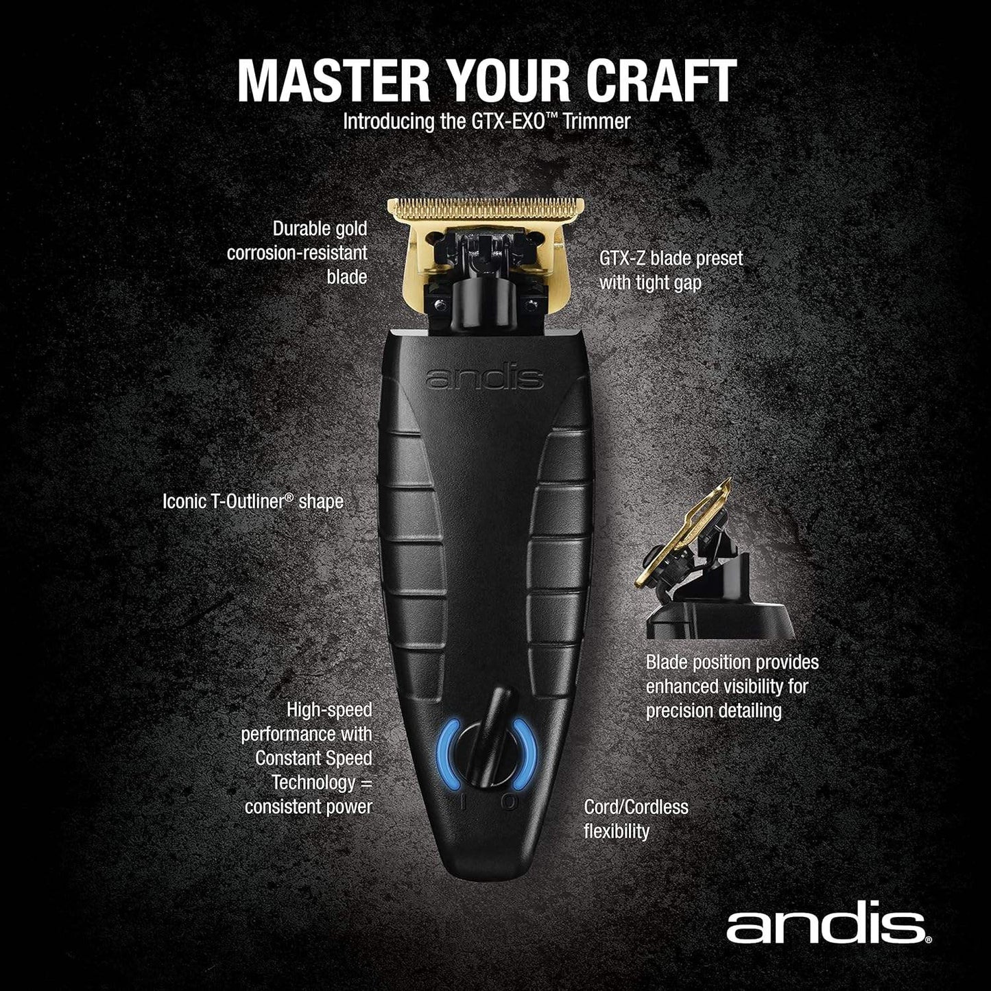 Andis GTX-EXO Cordless Li Trimmer - New Model