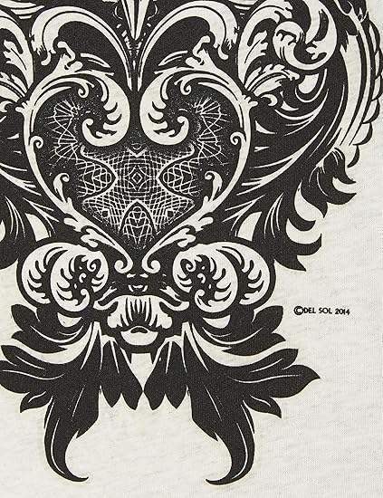 Women Crew Tee - Ornate Owl - Beige by DelSol for Women - 1 Pc T-Shirt (Small)