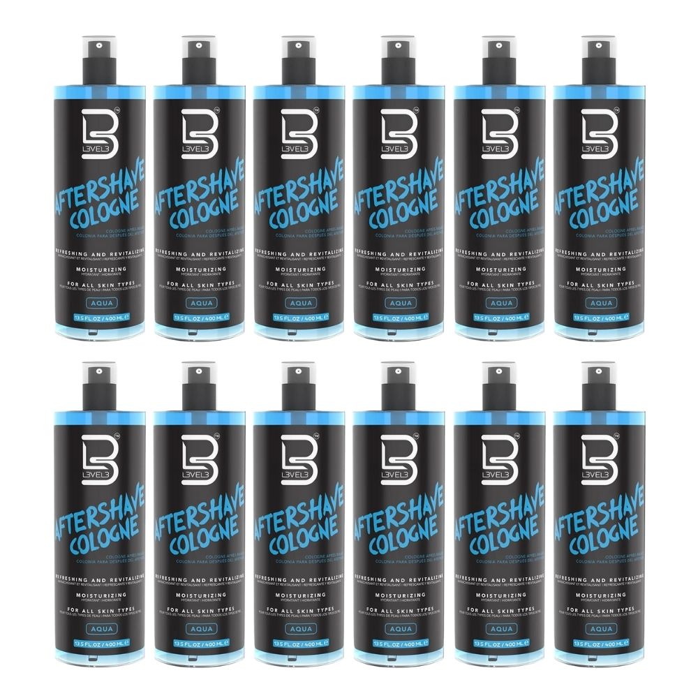 L3VEL3 After Shave Cologne Aqua 13.5 oz - Multipack