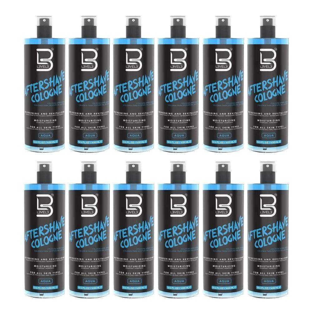 Level3 LV3 - AFTERSHAVE COLOGNE 400ML AQUA 13.5 oz - BarberSets