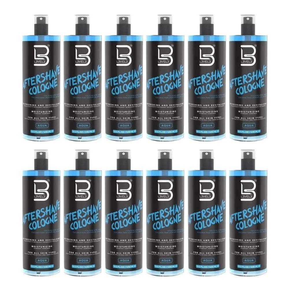 Level3 LV3 - AFTERSHAVE COLOGNE 400ML AQUA 13.5 oz - BarberSets