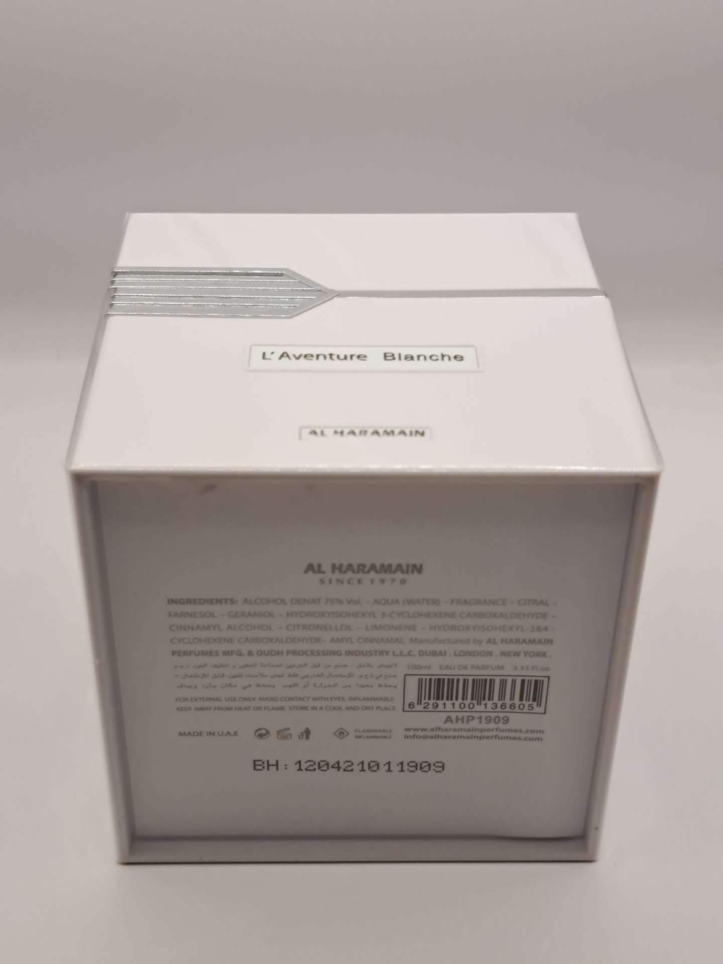 LAventure Blanche by Al Haramain for Men - 3.33 oz EDP Spray