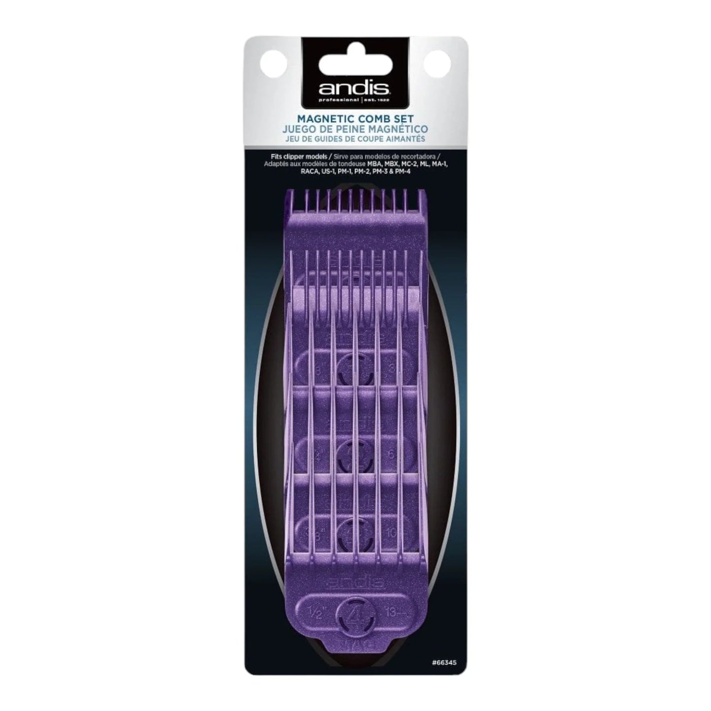 Andis Single Magnetic Comb Set - Small (5pcs)