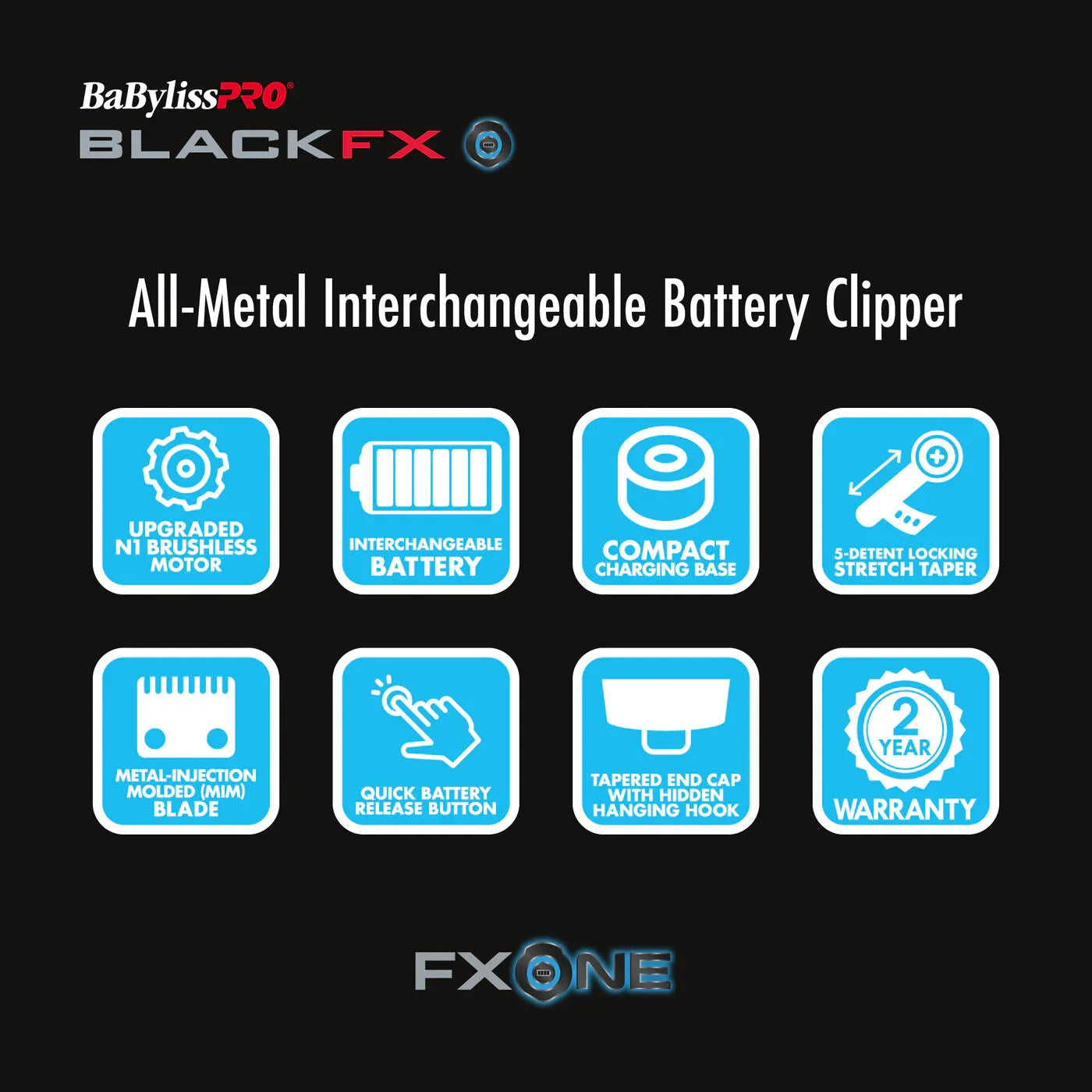 BaByliss Pro FXONE BlackFX Clipper