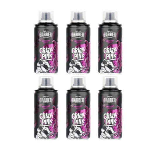 Marmara Barber Hair Color Spray Crazy Pink 6x Pack