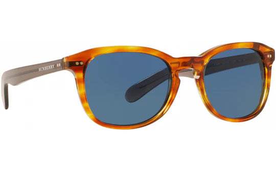 Burberry BE 4214 3550-80 - Amber Horn-Dark Blue by Burberry - 55-20-140 mm Sunglasses