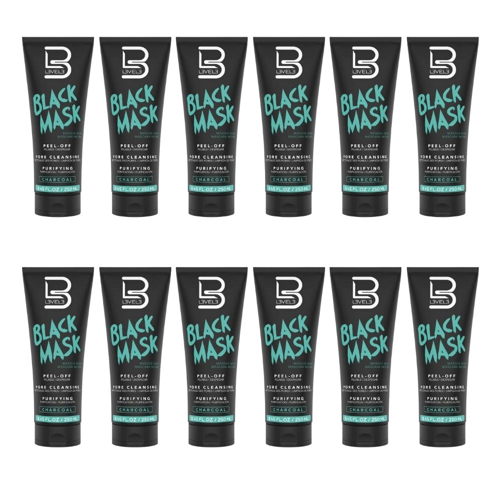 L3VEL3 Black Facial Mask 8.45 oz - Multipack