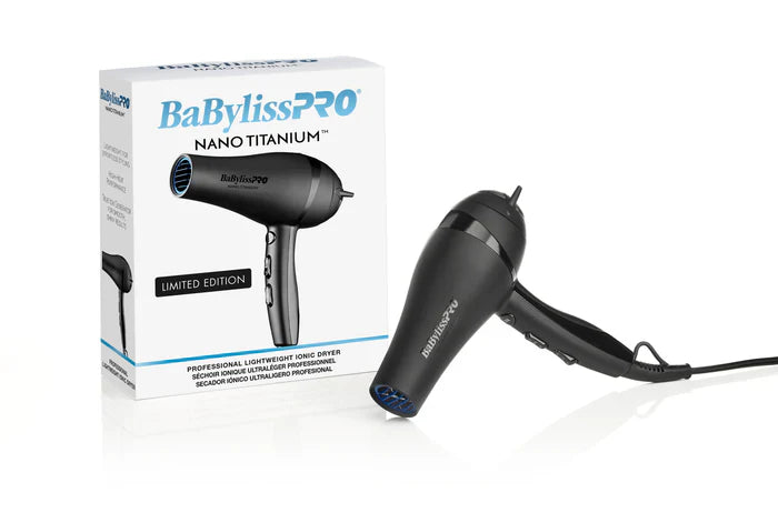 BaBylissPRO® Nano Titanium™ Limited Edition Black & Blue Professional Ionic Dryer