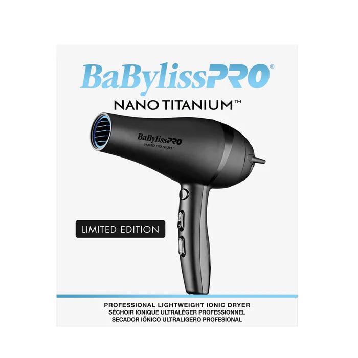 BaBylissPRO® Nano Titanium™ Limited Edition Black & Blue Professional Ionic Dryer
