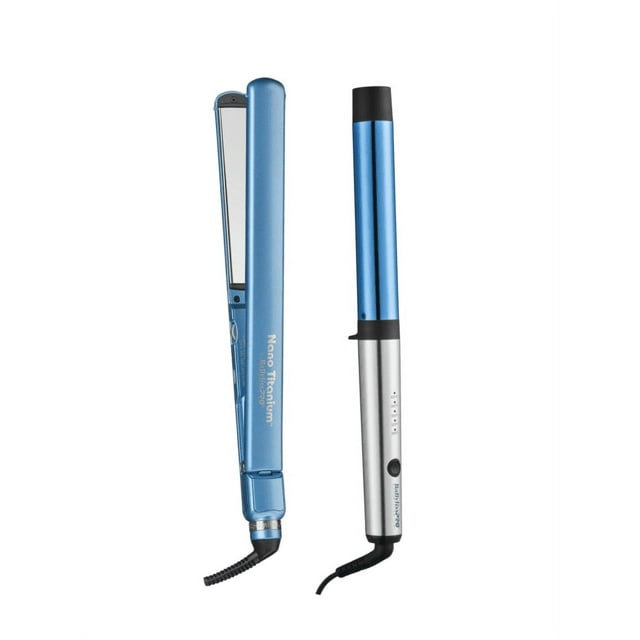 BaBylissPRO Flat Iron 1.25" and Curling Wand 1" Box Set