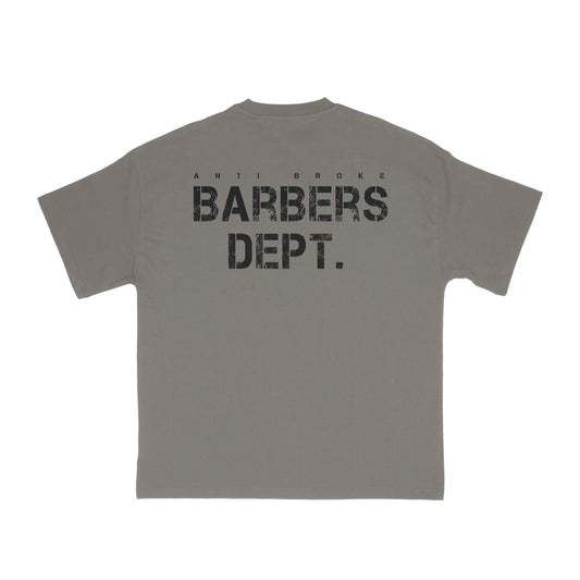 Barbers Dept. Tee - Chrome