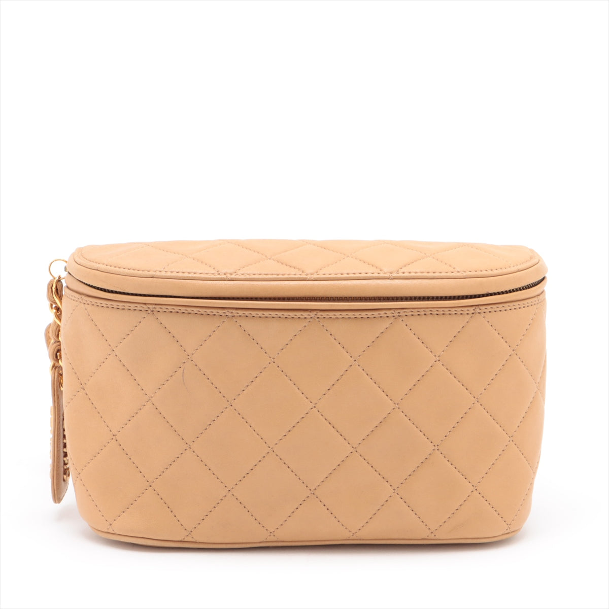 Chanel Matelasse Lambskin Waist Bum Bag Beige