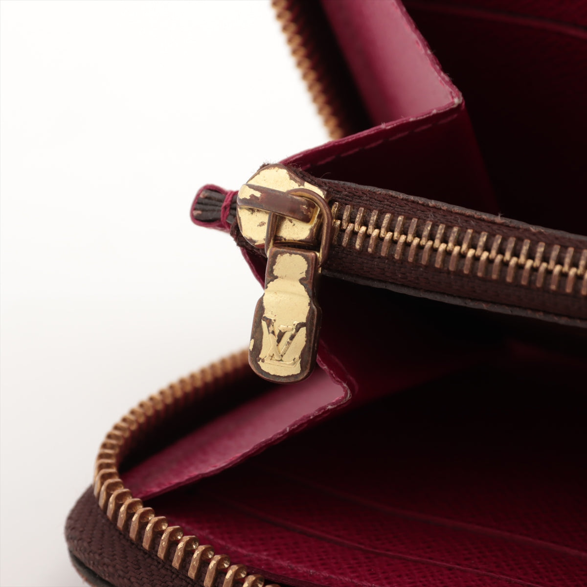 Louis Vuitton Monogram Clemence Long Wallet Fuschia