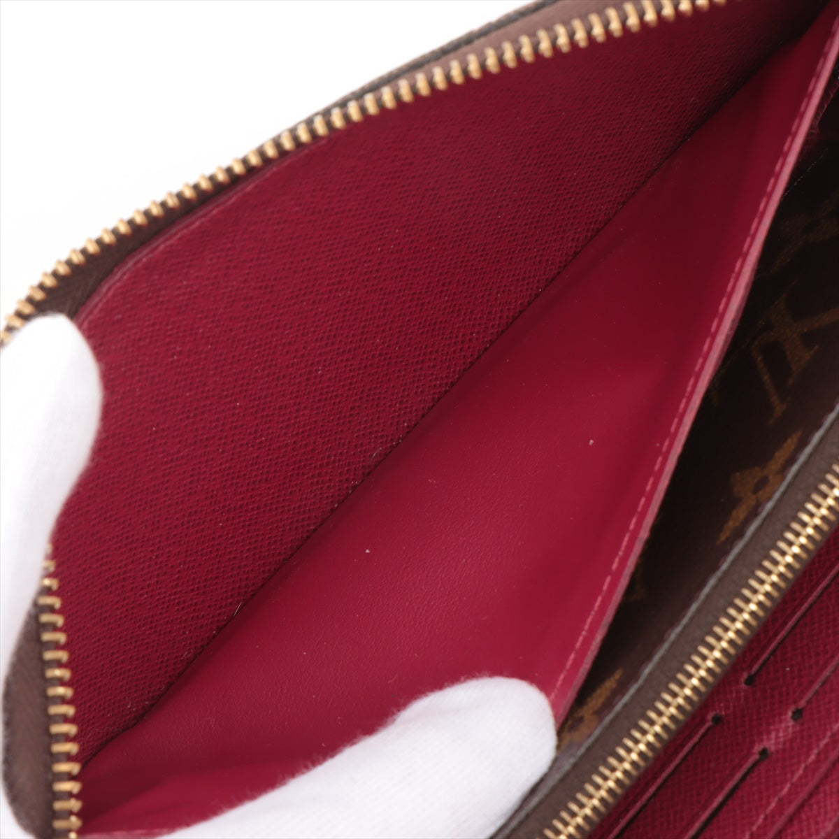 Louis Vuitton Monogram Clemence Long Wallet Fuchsia