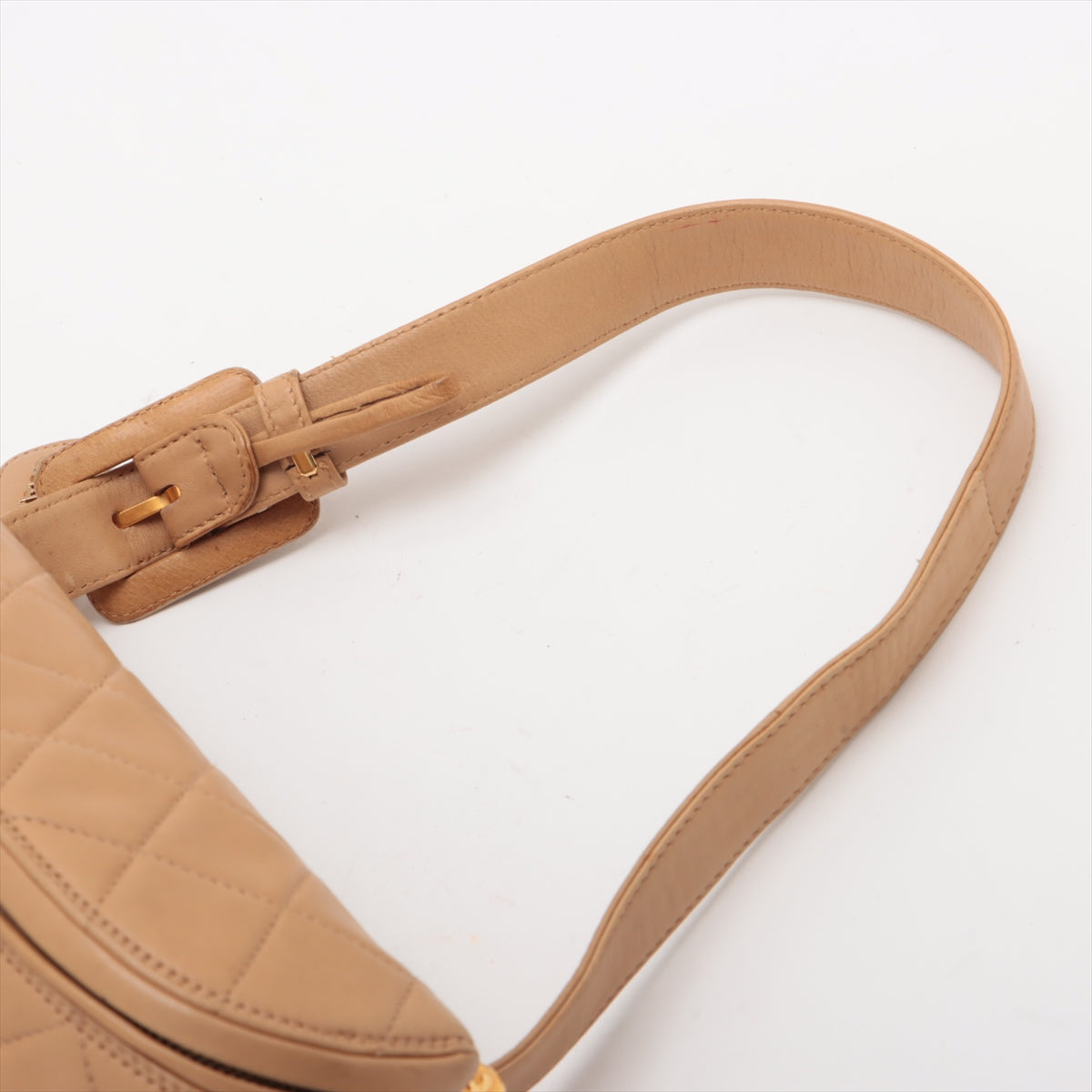 Chanel Matelasse Lambskin Waist Bum Bag Beige