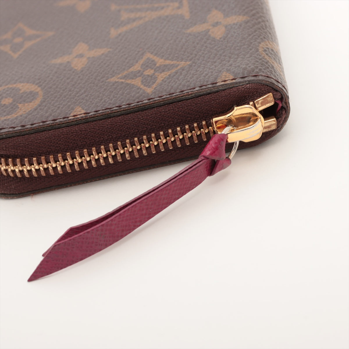 Louis Vuitton Monogram Clemence Long Wallet Fuschia