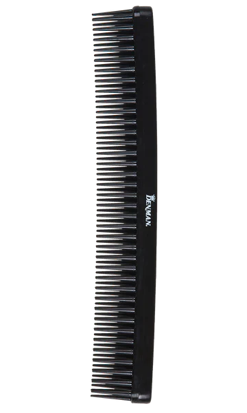 Denman 3 Row Detangle and Tease Styling Comb - Black
