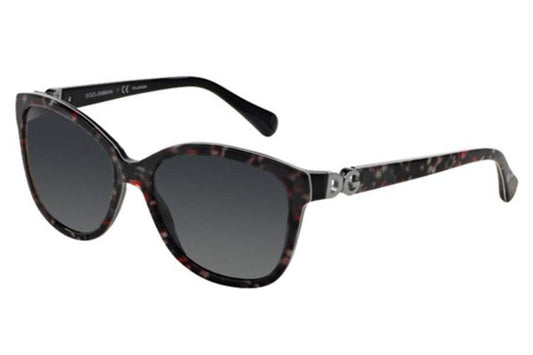 Dolce and Gabbana DG 4258 2778T3 - Top Black Flowers On Black-Polar Grey Gradient by Dolce and Gabbana for Women - 56-17-140 mm Sunglasses