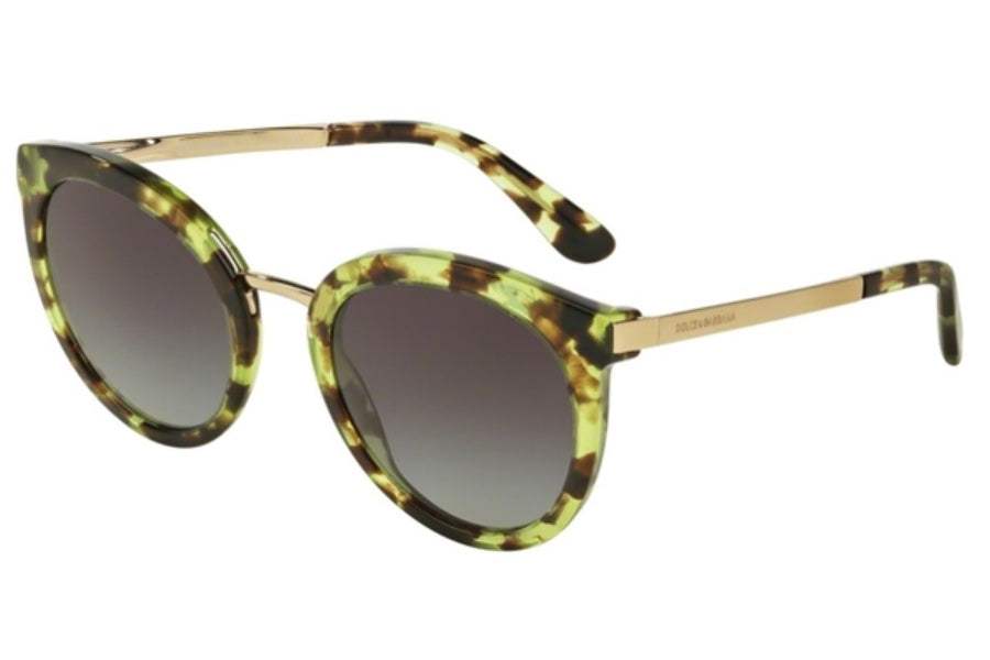 Dolce and Gabbana DG 4268 2970-8G - Cube Havana Green-Grey Gradient by Dolce and Gabbana for Women - 52-22-140 mm Sunglasses