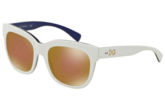 Dolce and Gabbana DG 4272 3005-F9 - Top White-Gold-Blue by Dolce and Gabbana for Women - 53-20-140 mm Sunglasses