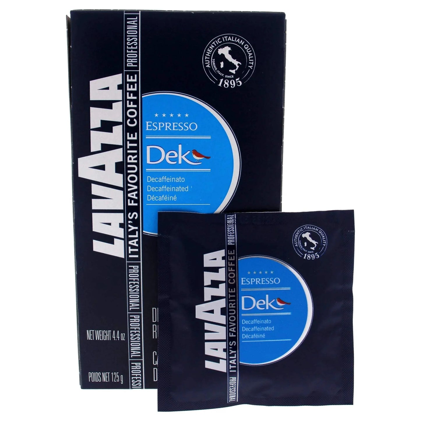 Dek Espresso Decaffeinated Roast Ground Coffee by Lavazza for Unisex - 6 x 4.4 oz Coffee