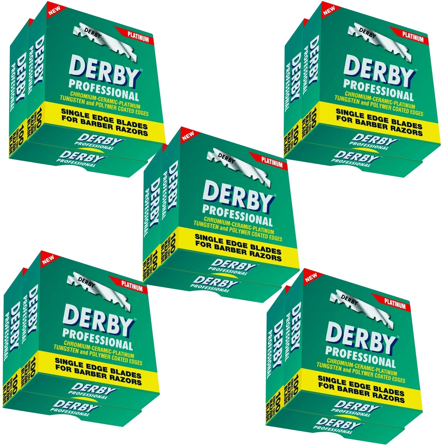Derby Prof Single Edge Razor Blades 100ct - BarberSets