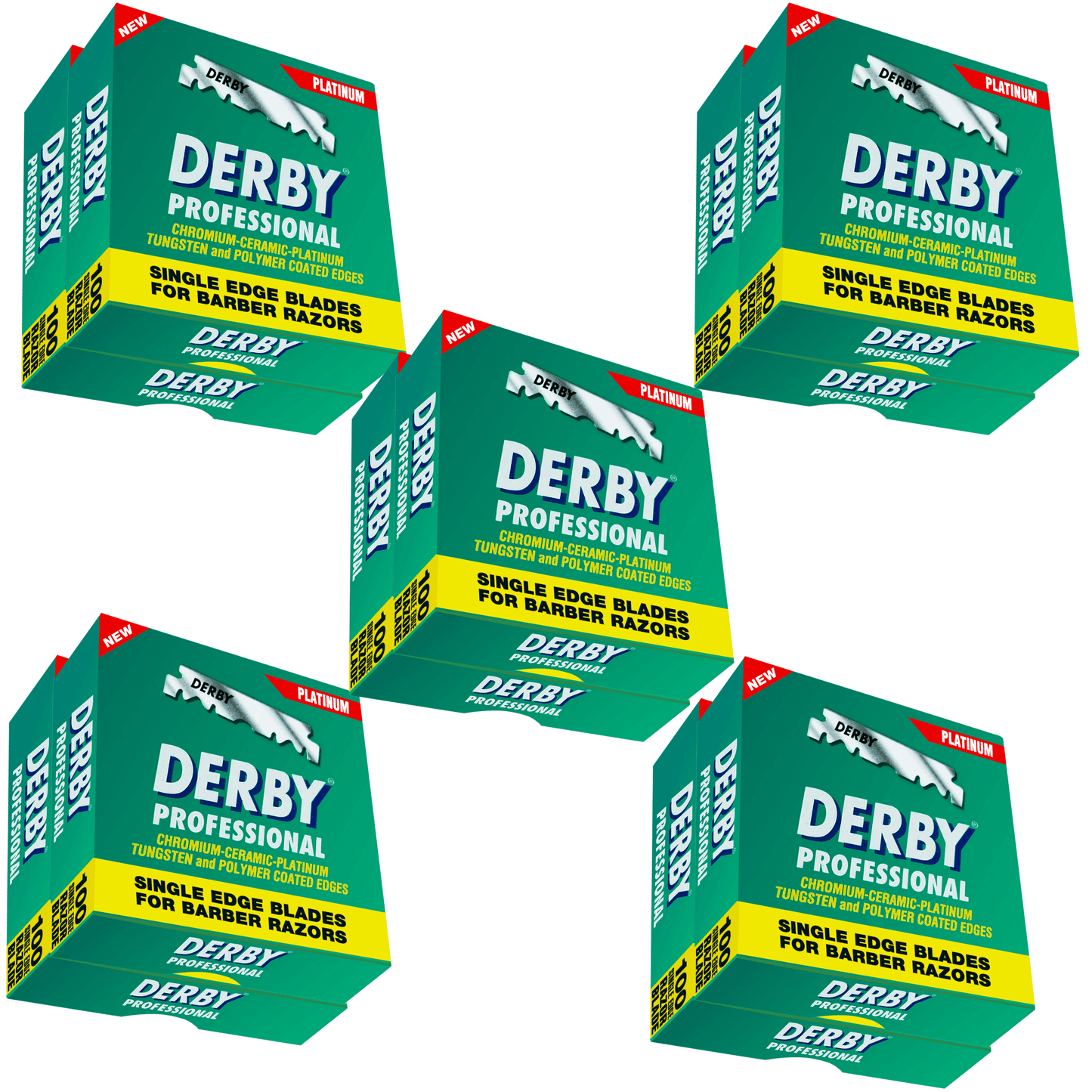 Derby Prof Single Edge Razor Blades 100ct - BarberSets
