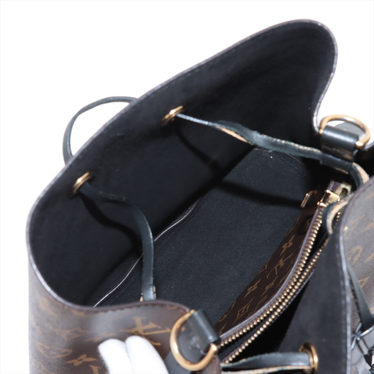 Louis Vuitton Monogram Macassar Neonoe Bucket Bag