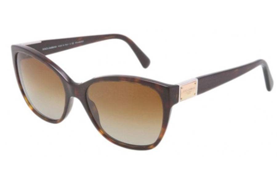 Dolce and Gabbana DG 4195 502-T5 - Havana-Brown Gradient Polarized by Dolce and Gabbana for Women - 56-17-140 mm Sunglasses