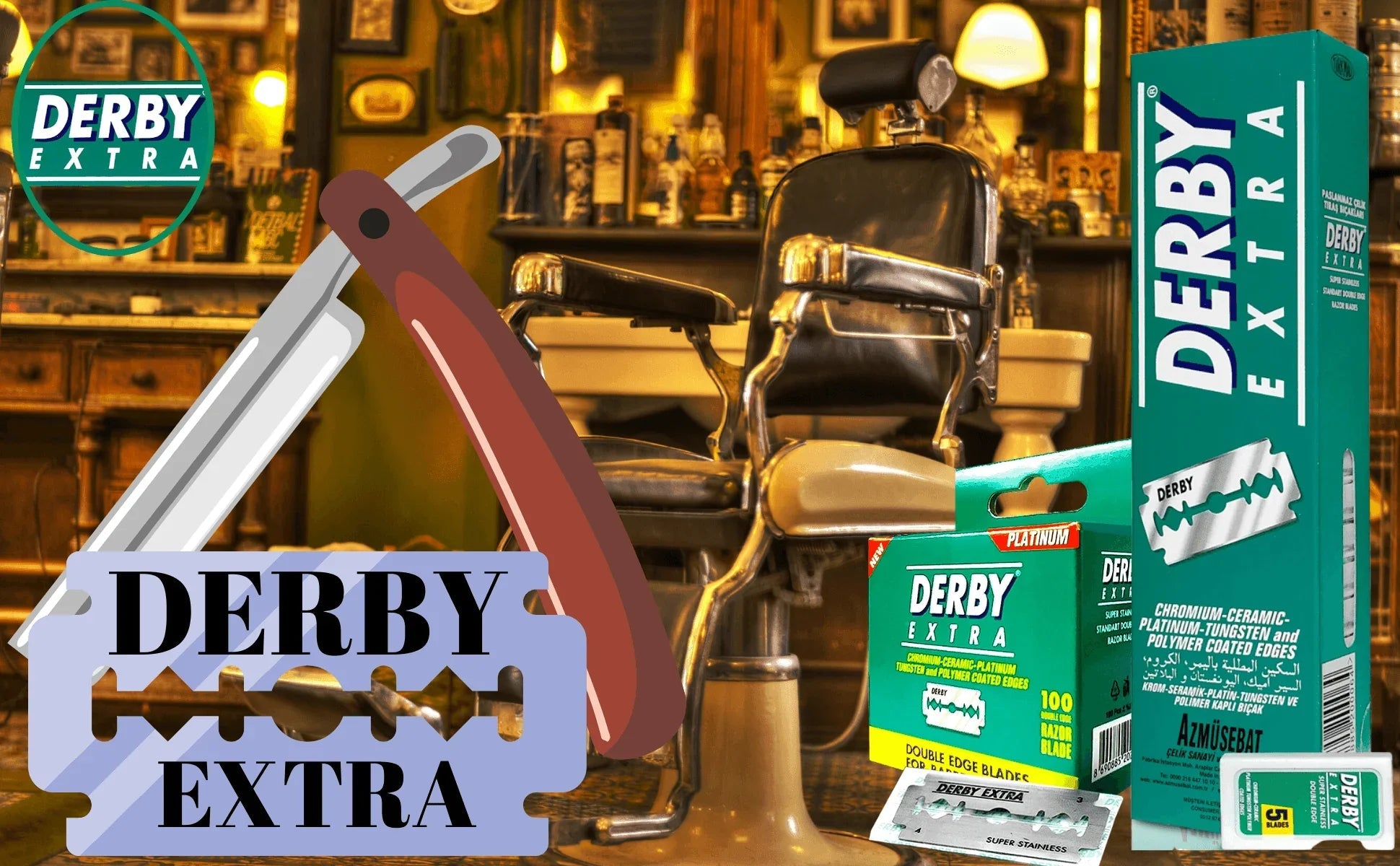 Derby Double Edge Razor Blades 100Ct DE-D114 - BarberSets