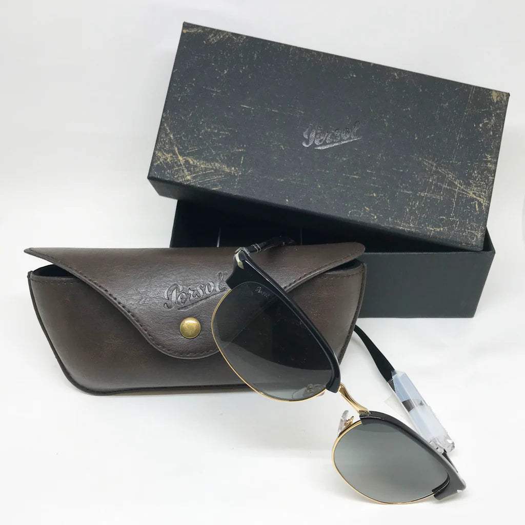 Persol PO8139S 1045-M3 - Dark Horn-Grey Gradient Polarized by Persol for Men - 52-20-145 mm Sunglasses