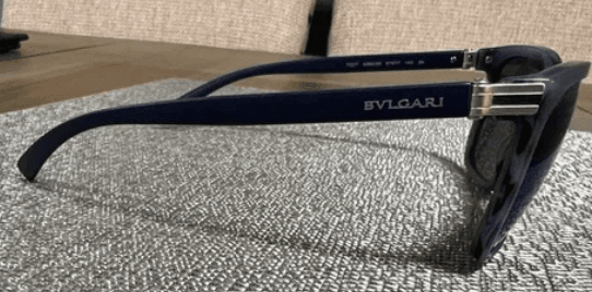 Bvlgari BV7027 5393-55 - Matte Striped Blue-Dark Blue by Bvlgari for Men - 57-17-140 mm Sunglasses