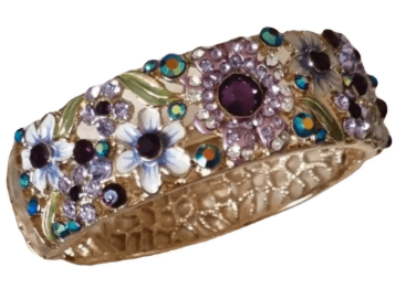 MSHHI-B Gold Multicolored Stones Bracelet by Manoush for Women - 1 Pc Bracelet