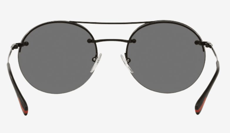 Prada SPS 54R 7AX-5L0 - Black-Light Grey Black by Prada for Unisex - 56-18-135 mm Sunglasses