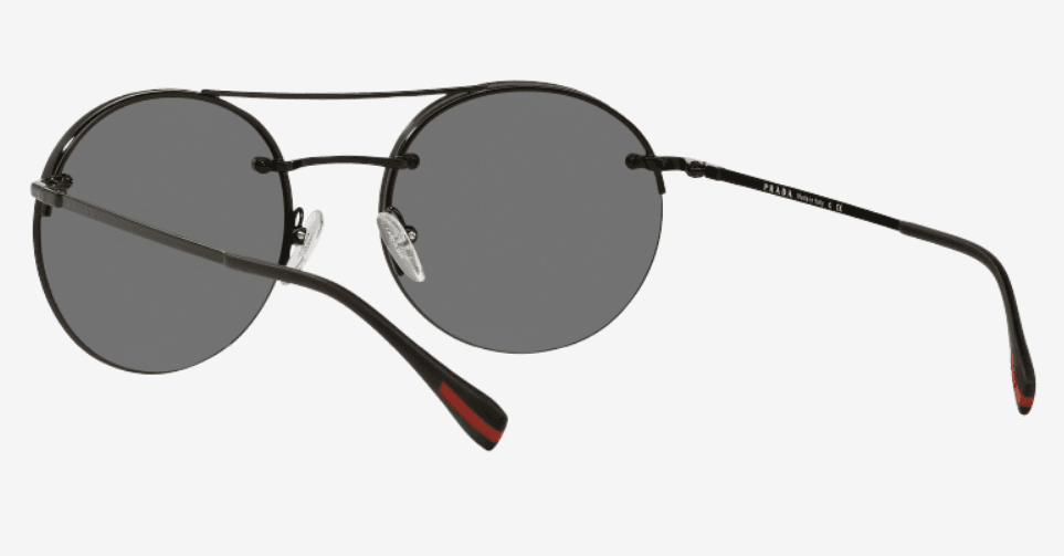 Prada SPS 54R 7AX-5L0 - Black-Light Grey Black by Prada for Unisex - 56-18-135 mm Sunglasses
