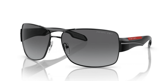 Prada SPS 53N 7AX-5W1 - Black-Grey Gradient Polarized by Prada for Men - 65-16-130 mm Sunglasses