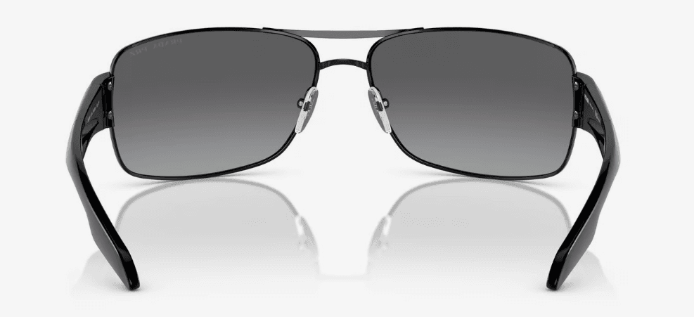Prada SPS 53N 7AX-5W1 - Black-Grey Gradient Polarized by Prada for Men - 65-16-130 mm Sunglasses