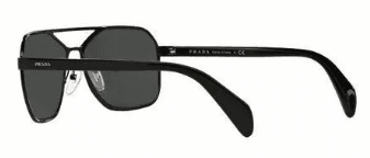 Prada SPR 54R 75S-8C1 - Brushed Gunmetal-Brown by Prada for Men - 60-15-140 mm Sunglasses