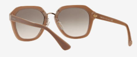 Prada SPR 25R UEC-4K0 - Opal Powder-Pink-Opal Powder-Pink Gradient Grey by Prada for Women - 55-21-140 mm Sunglasses