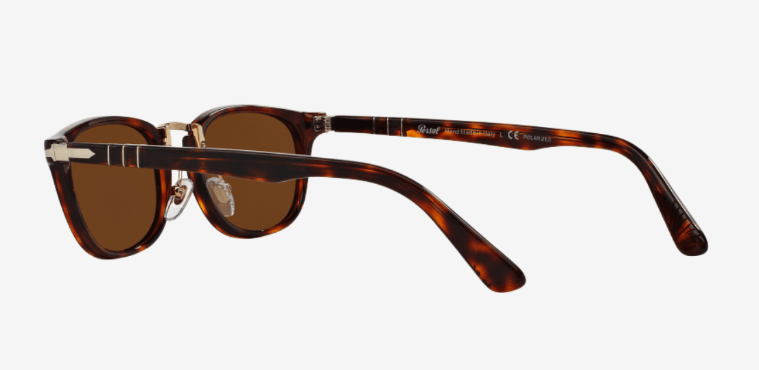 Persol PO3127S 24-57 - Havana-Brown Polarized by Persol for Men - 50-22-145 mm Sunglasses
