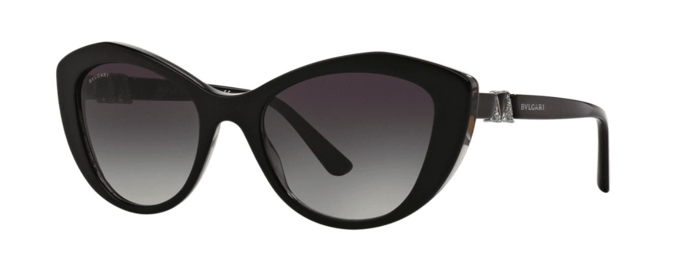Bvlgari BV8168B 5381-8G - Top Black On Grey Crystal-Grey Gradient by Bvlgari for Women - 53-19-140 mm Sunglasses