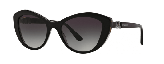 Bvlgari BV8168B 5381-8G - Top Black On Grey Crystal-Grey Gradient by Bvlgari for Women - 53-19-140 mm Sunglasses