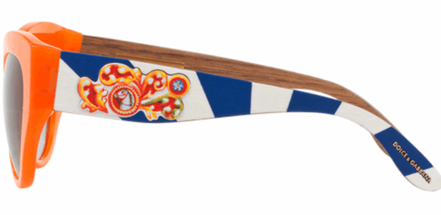 Dolce and Gabbana DG 4278 3046-8G - Orange-Grey Gradient by Dolce and Gabbana for Women - 52-21-145 mm Sunglasses