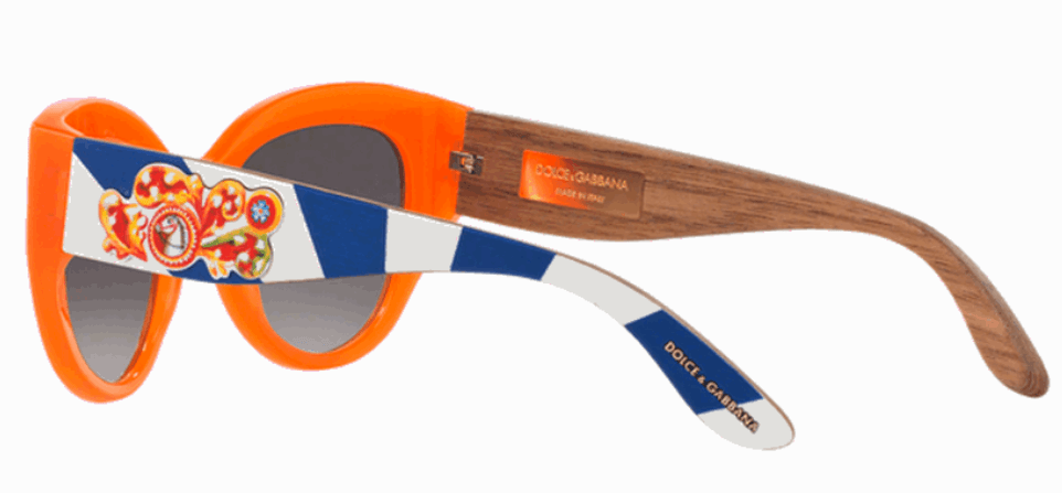 Dolce and Gabbana DG 4278 3046-8G - Orange-Grey Gradient by Dolce and Gabbana for Women - 52-21-145 mm Sunglasses