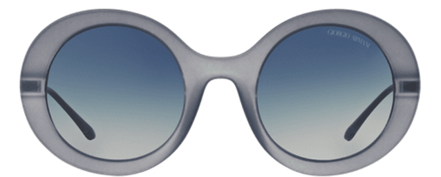 Giorgio Armani AR 8068 5449-1G Frames of Life - Matte Blue-Light Grey Gradient by Giorgio Armani for Women - 51-24-140 mm Sunglasses