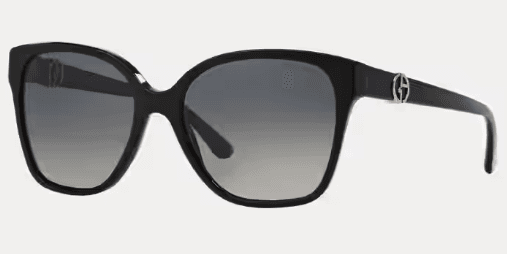 Giorgio Armani AR 8061 5017-T3 - Black-Grey Gradient Polarized by Giorgio Armani for Women - 56-17-140 mm Sunglasses