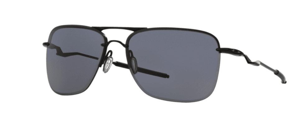 Oakley TailHook OO4087-01 - Satin Black-Grey by Oakley for Men - 60-15-121 mm Sunglasses